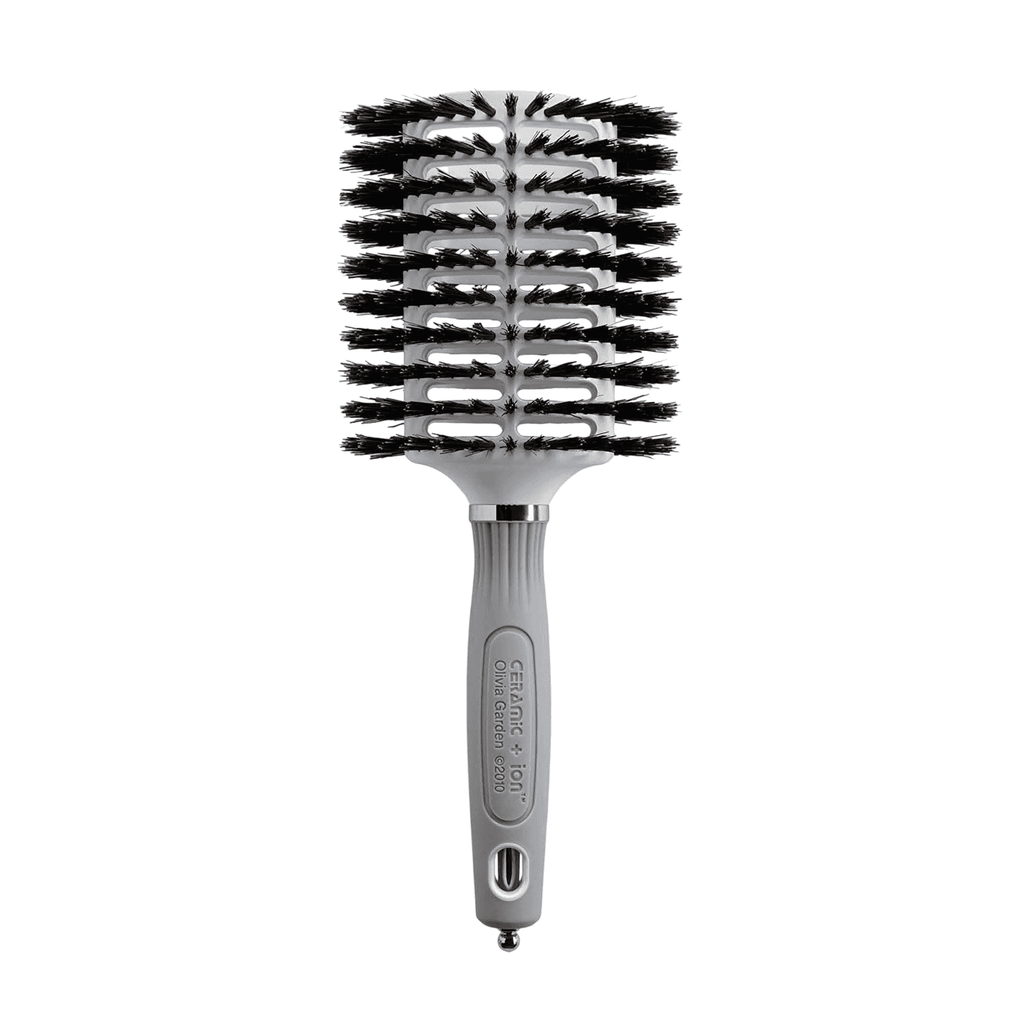 Olivia Garden Ceramic and Ion Turbo Vent 100% Boar Bristle Round Hair Brush CI-BR (4 1/2")