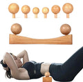 Psoas Release Tool,Neck Back Psoas Hip Hook Stretcher,Wood Therapy Massage Tools,with Adjustable 6 Massage Heads