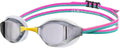 ARENA Unisex Python Racing Swim Goggles for Men and Women Anti-Fog No Leak Max Comfort Dual Strap, Mirror/Non-Mirror Lens