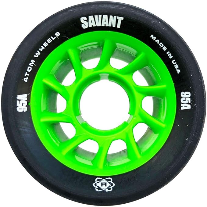 Atom Quad Wheels - Savant (62mmx40mm, Orange (97A), 8pk)