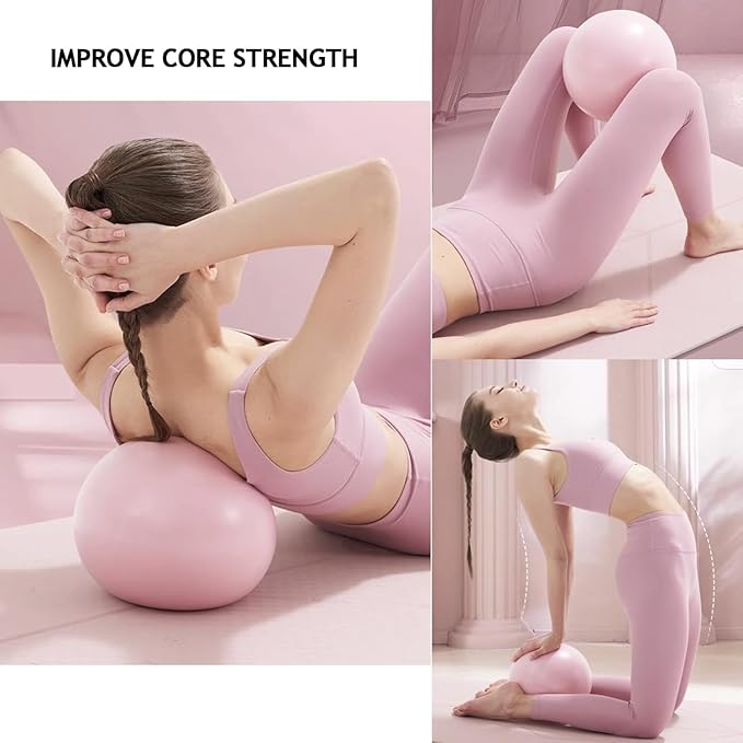 Pilates Set – Home Pilates Equipment for Women Kit with Magic Circle Pilates Ring and Ball Set, Resistance Bands & Massage Balls & Exercise Bands for Toning，Flexibility & Core Strength