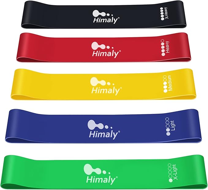 Resistance Bands Set, Himaly Exercise Bands Strength Training Fitness Bands Workout Elastic Bands with Legs Ankle Straps, Door Anchor, Handles & Carry Bag for Home Outdoor Workouts