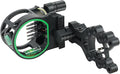 Archery 5-Pin Bow Sight - 0.019" Fiber, Brass Pin, Aluminum Machined - Right and Left Handed, with Hi-Vis Level for Archery, Hunting, Shooting