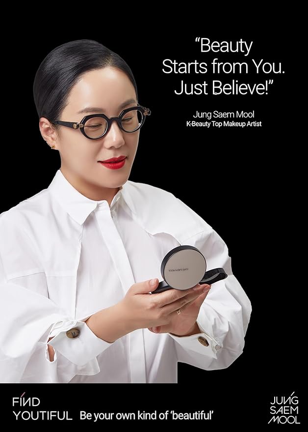 [JUNGSAEMMOOL OFFICIAL] Essential Skin Nuder Cushion (02 Fair Light) | Refill Included | Natural Finish | SPF50 Broad Spectrum | Makeup Artist Brand | Cream Foundation