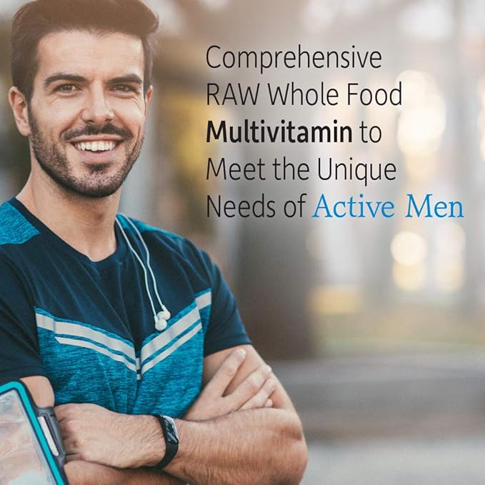 Garden of Life Vitamin Code Raw One for Men, Once Daily Multivitamin, 75 Capsules, One a Day Mens Vitamins Plus Fruit, Veggies & Probiotics for Mens Health, Vegetarian Multivitamins