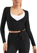 Women Tie Front Shrug Long Sleeve Bolero Cardigan Lightweight Casual Tops