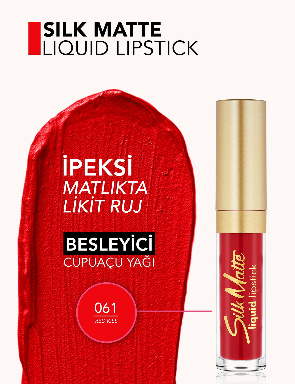Flormar Silk Matte Liquid Lipstick Hydrating Matte Finish 4.5ml