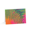 Bespattered Facade Neon Puddle Greeting Cards | Sets of 1, 10, 30, or 50