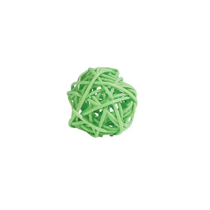 M-Pets Rattan Ball Cat Toy with Bell 4cm