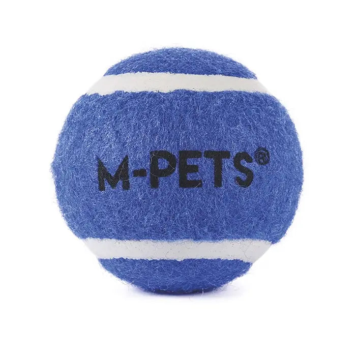 M-Pets Hop Tennis Ball Set for Dogs Blue 5cm 3-Pack