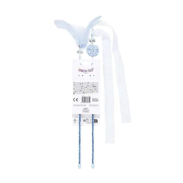 M-Pets Mooncat Blue Cat Teaser Wand Set 2-Pack