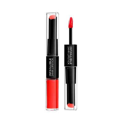 Loreal Paris Infaillible 24 HR Lipstick - 506 Red Infaillible, Long-Lasting Moisturizing Red Lip Color