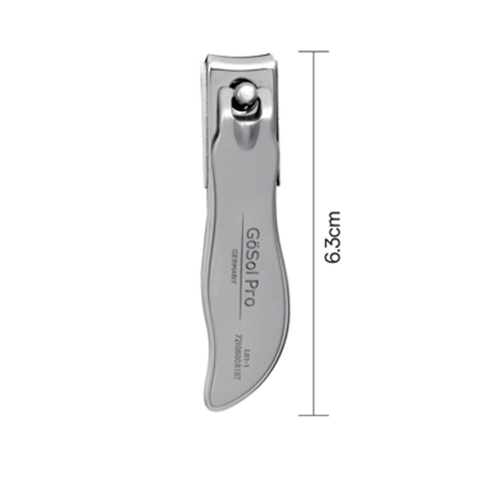 Gosol Stainless Steel Nail Clippers for Precise Trimming 6.3 cm