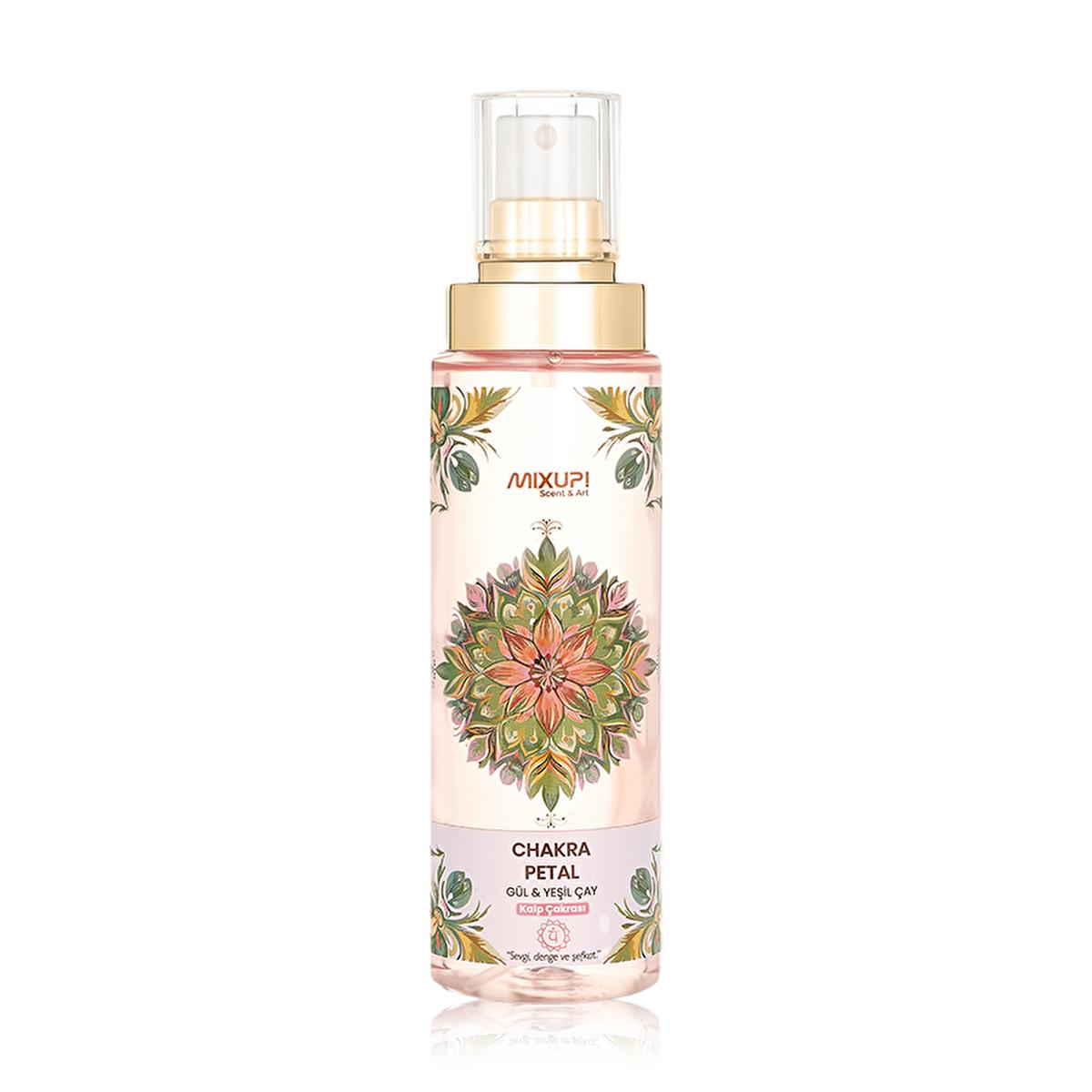 Mixup. Chakra Petal Vegan Body Spray - Rose & Green Tea Fragrance for Emotional Balance, 6.76 fl oz