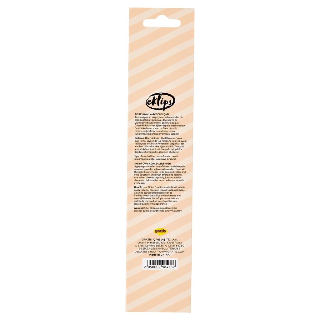 Eklips Oval Concealer Brush for Seamless Blending, 1 Count