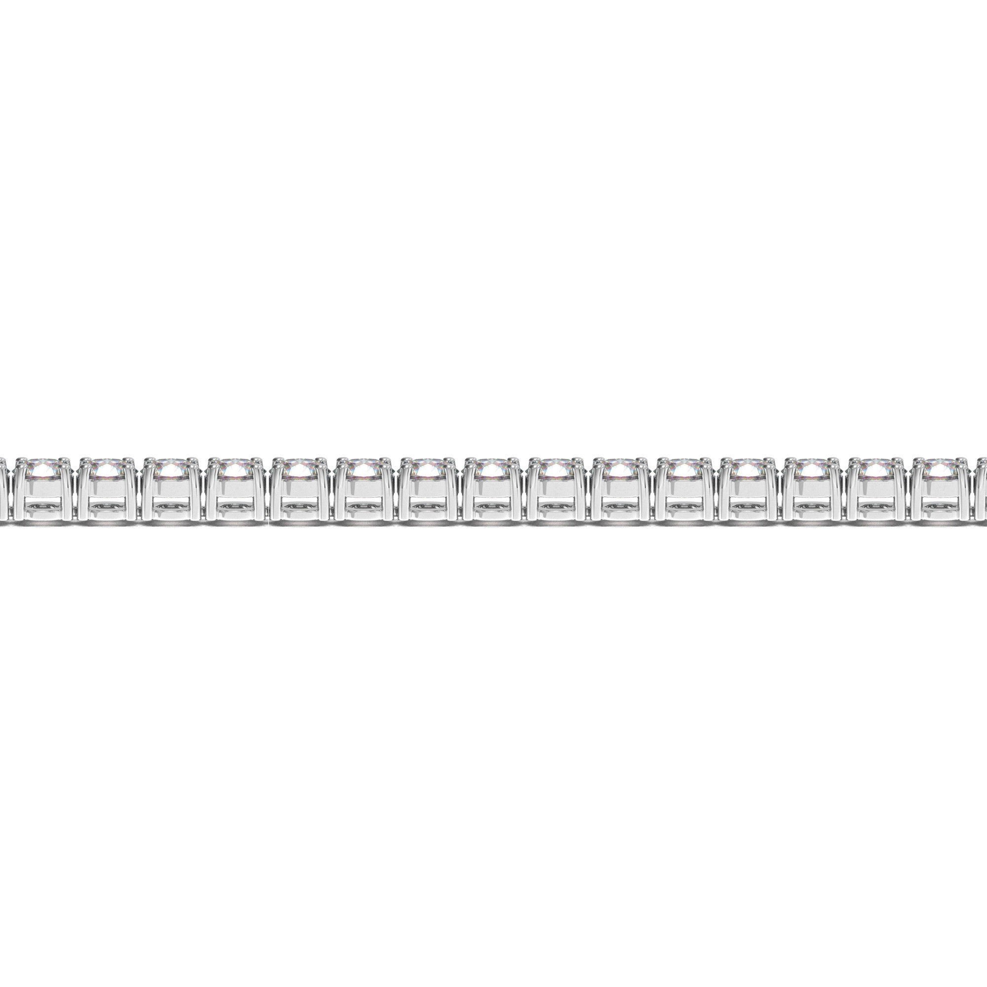 Lab Grown Round Diamond Tennis Bracelet in 14k White Gold (10 cctw F/G  VS2/SI1)