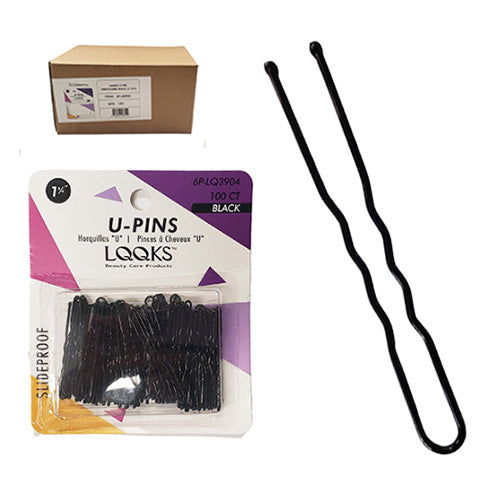 Looks U-Shaped Hair Pins — 100 Count