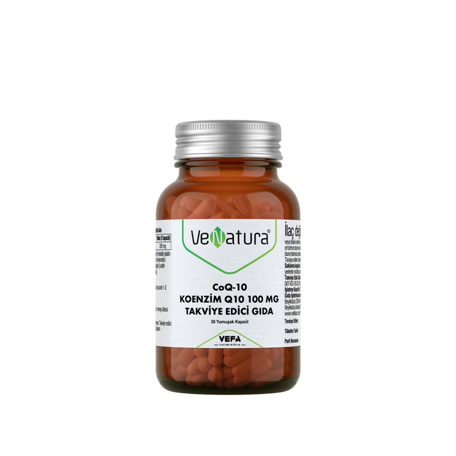 VeNatura CoQ10 : 100mg Coenzyme Q10 - 30 Softgels