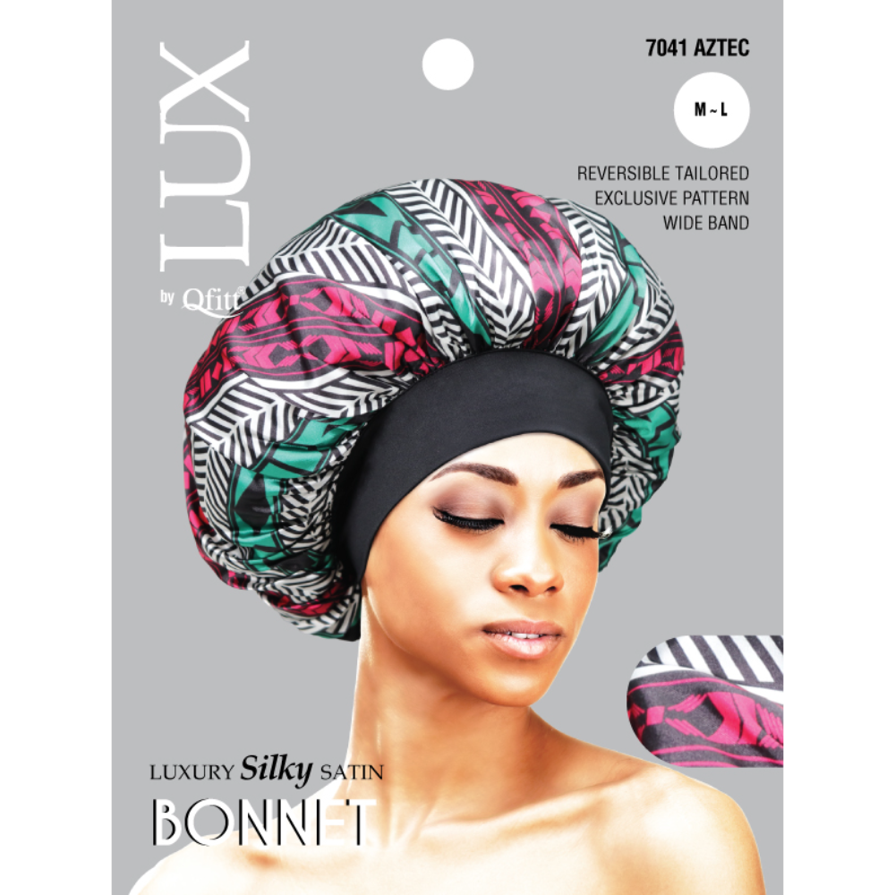 Lux by Qfitt Luxury Silky Satin Bonnet (7022)