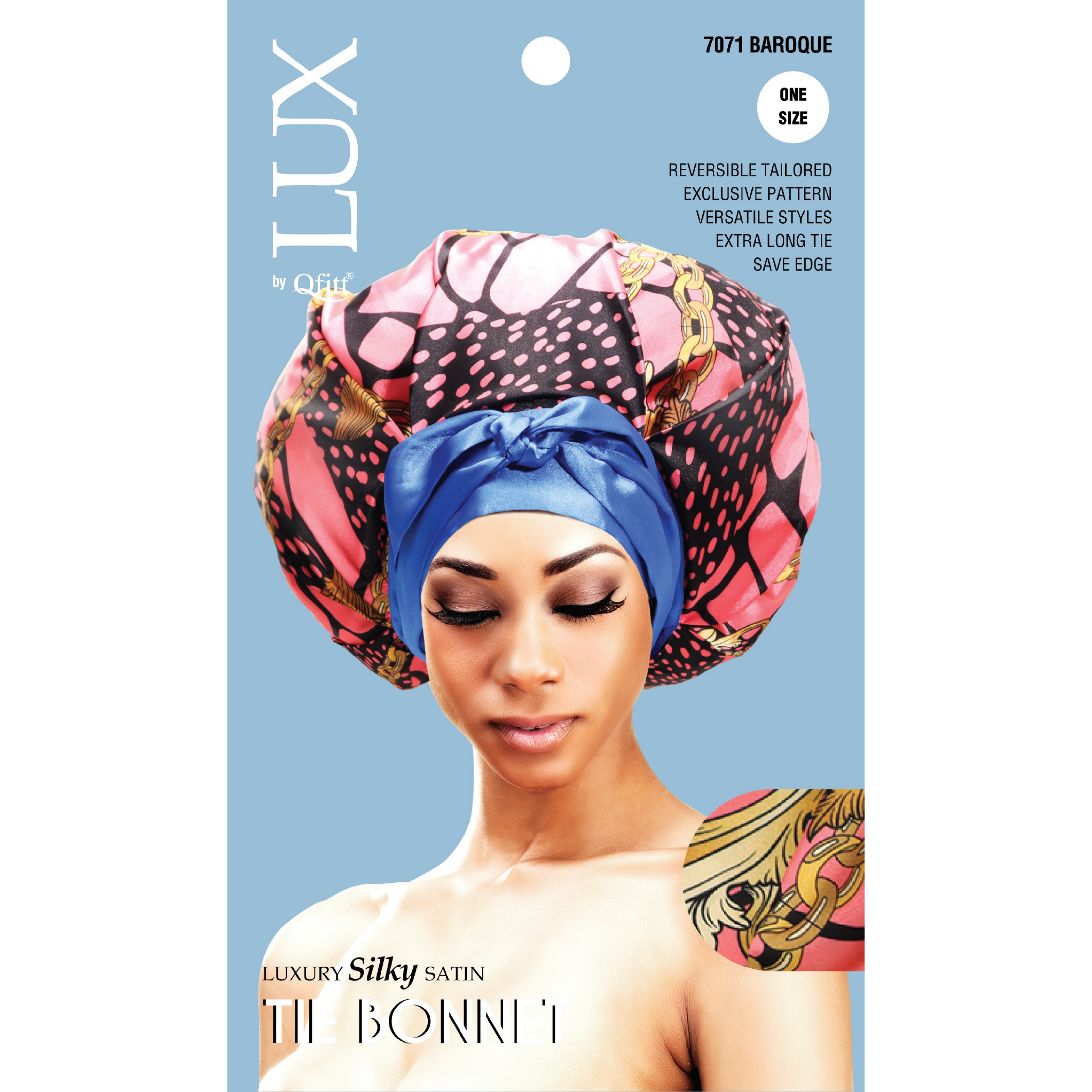 Lux by Qfitt Silky Tie Bonnet