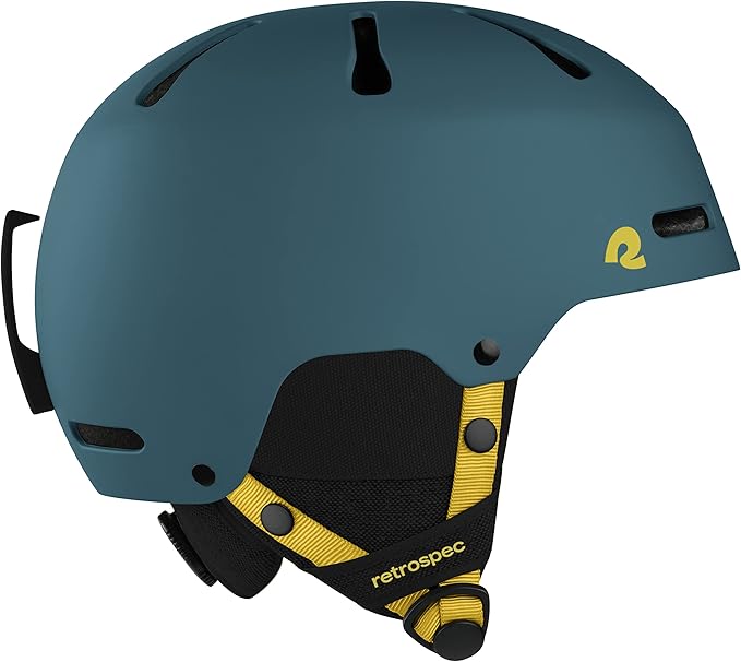 Retrospec Comstock Ski Helmet - Snowboard Helmet for Adults & Youth - Adjustable Fit Snow Helmet with Protective Shell and Breathable Vents for Men, Women, Boys & Girls