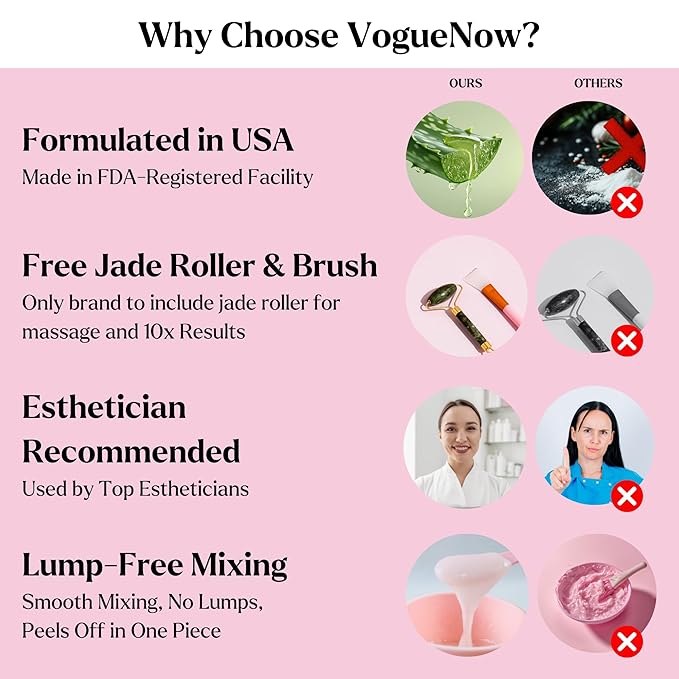 Jelly Mask for Facials - 24 Flavors Hydrating & Brightening Jelly Face Masks | Free Jade Roller & Spatula | Bulgarian Rose, Lavender, Hyaluronic Acid, 24K Gold face mask skin care |Vajacial Jelly Mask