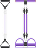 Multifunction Tension Rope, 2 Tubes Stretch Yoga Pedal Tension Strap, Adjustable Resistance, Tension Rope Fitness Equipment