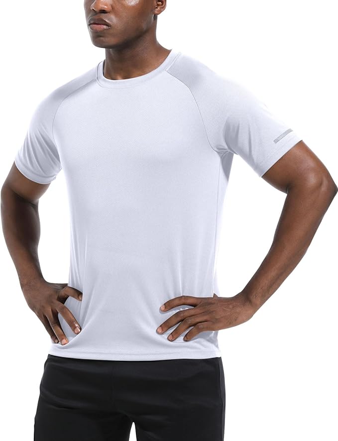 Boyzn 1, 3, 5 or 7 Pack Men's Workout Running Shirts, Dry Fit Moisture Wicking T-Shirt, Gym Athletic Short Sleeve Tee Shirts