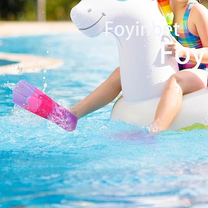 Kids Swim Fins,Short Kids Fins Youth Swimming Flippers for Lap Swimming Training for Children Girls Boys Beginners