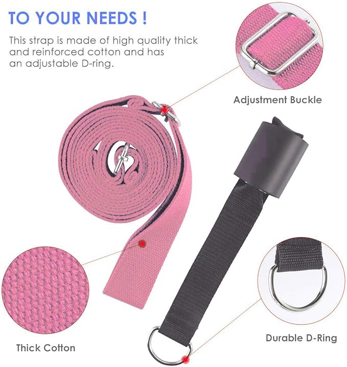 Leg Stretcher, Door Flexibility & Stretching Leg Strap - Great for Ballet Cheer Dance Gymnastics or Any Sport Leg Stretcher Door Flexibility Trainer Premium Stretching Equipment