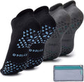 Hylaea Unisex Non Slip Socks with Grip for Yoga, Hospital, Pilates, Barre | Ankle, Cushioned