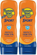 Banana Boat Sport Ultra SPF 30 Sunscreen Lotion, 8oz | Banana Boat Sunscreen SPF 30 Lotion, Oxybenzone Free Sunscreen, Sunblock Lotion, Banana Boat Lotion, Water Resistant Sunscreen SPF 30, 8oz