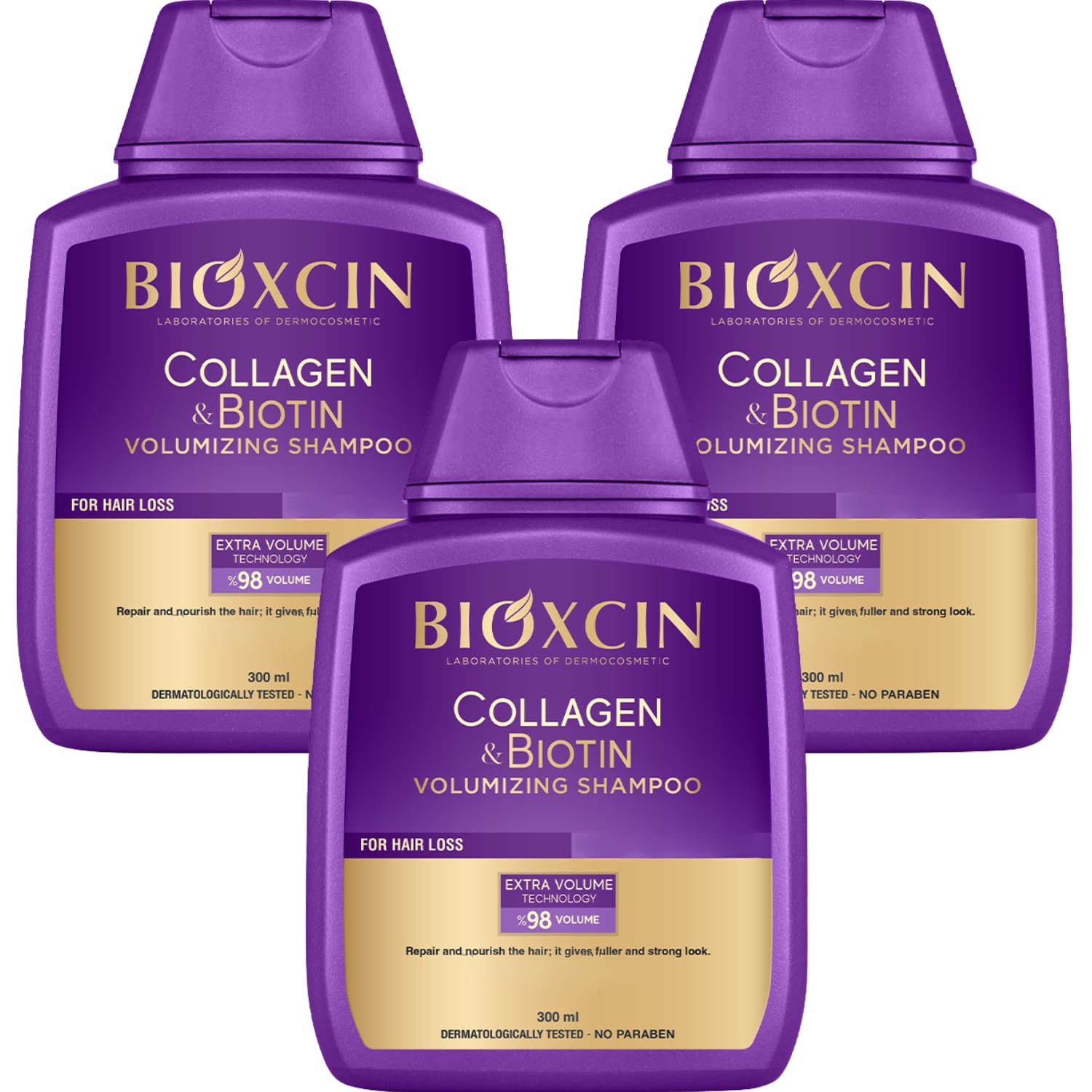 Bioxcin Biotin Supplement and Shampoo Set - 5000mcg Biotin, Zinc for Hair Growth & Health