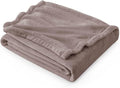 Bedsure Fleece Throw XL Blanket Mocha Brown - 300GSM Soft Lightweight Plush Cozy Blankets for Bed, Sofa, Couch, Travel, Camping, 50x70 inches