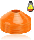 Ashsajkd(Set of 25/50/100 - Agility Soccer Cones with Carry Bag and for ， Football Cones for TrainingFootball, Basketball, Coaching, Agility Cones for Indoor and Outdoor Games