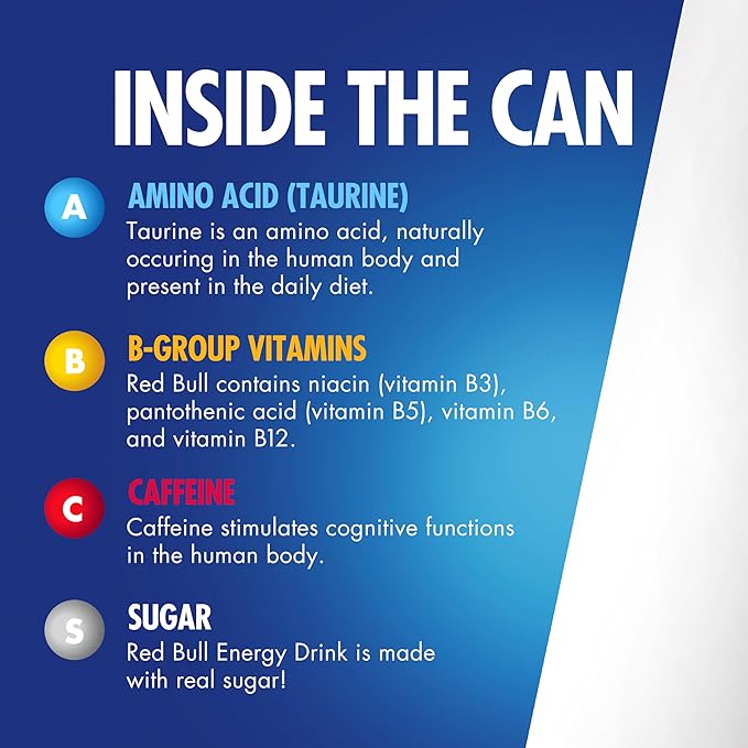 Red Bull Red Edition Energy Drink, Watermelon, with 80mg Caffeine plus Taurine & B Vitamins, 8.4 Fl Oz, Pack of 24 Cans