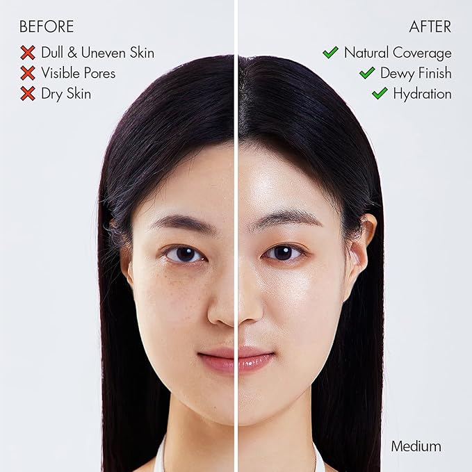 AGE20'S Signature Essence Pact SPF 50+ | Pack of 1 | 27 Medium | Cream Foundation, Dewy Finish, Natural Coverage | Korean Cushion Foundation