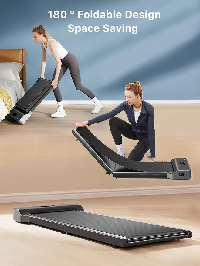 WALKINGPAD Foldable Walking Pad Treadmill for Home Office, Under Desk Treadmill with Adaptive Speed Control, Compact Design for Small Spaces, No Assembly Needed