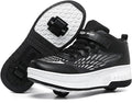Wooowyet Roller Skate Shoes for Kids Boys Girls Rechargealbe Wheels Sneakers Fashion Roller Wheeled