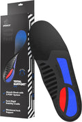 Spenco Total Support Max Shoe Insoles - Orthotic Metatarsal Arch Support Inserts - Absorbs Shock, Reduces Over-Pronation, Conforms to Foot Contours, Deep Heel Cupping Women's 9-10.5/Men's 8-9.5