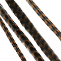 Donna Bella Striped Golden Straw Feather Hair Extensions