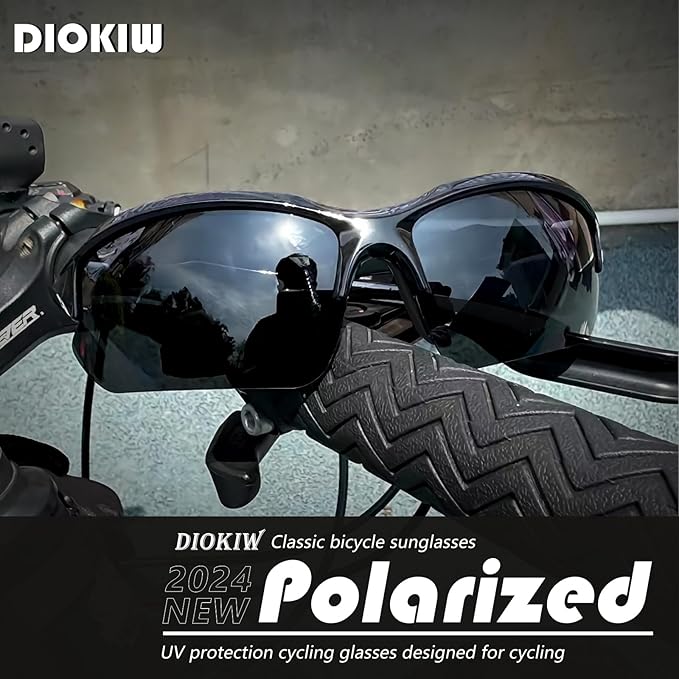 Sports Polarized Sunglasses for Men Cycling Running Fishing UV Protection Sun Glasses Lightweight Half Frame Goggles