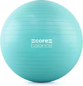 Exercise Ball for Workouts, Anti-Burst and Slip Resistant, Swiss Yoga Ball for Pregnancy, Stability, Fitness and Physical Therapy, 4 Sizes, with Pump
