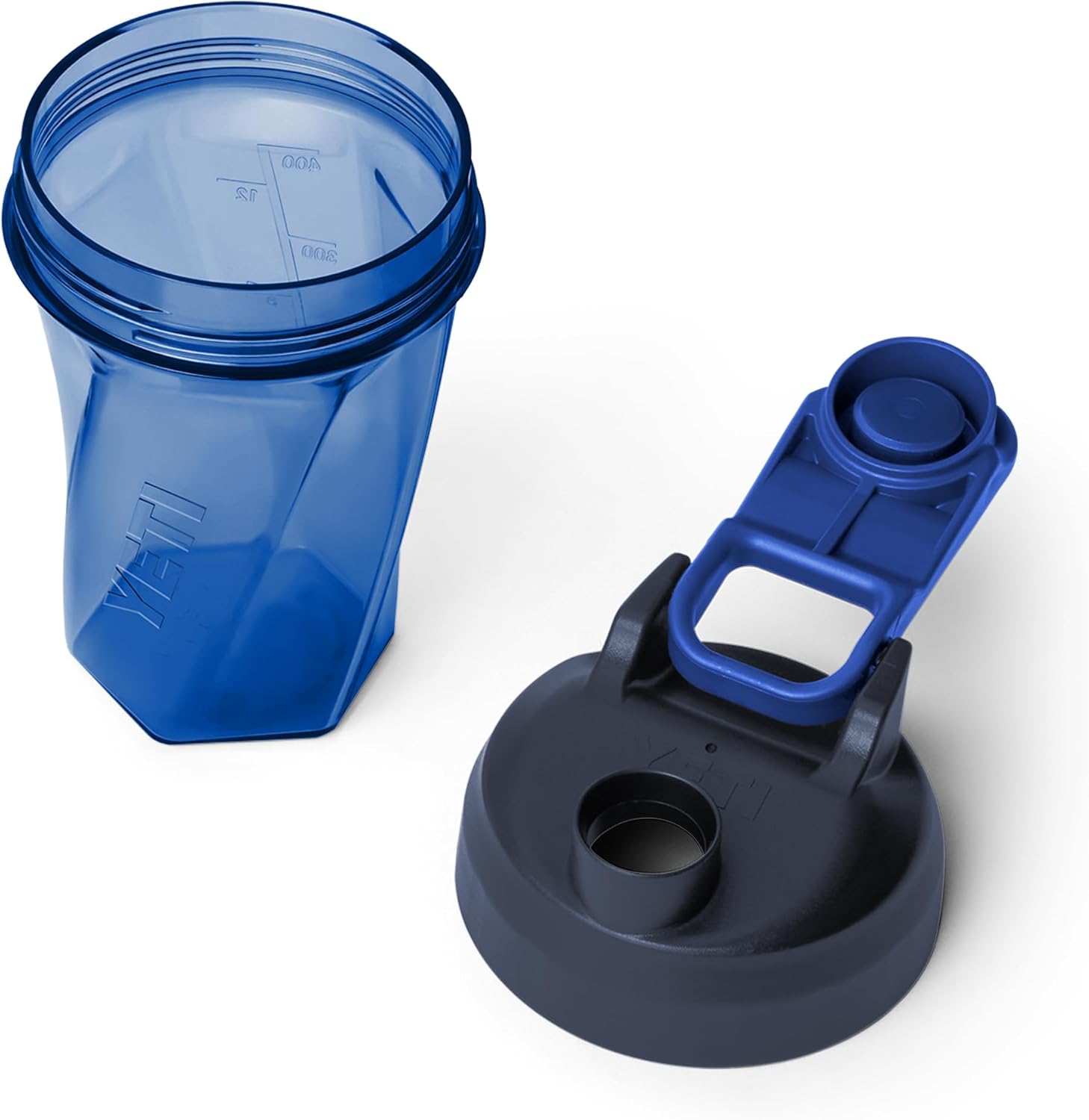 YETI Yonder Helimix Vortex Blender Shaker Bottle Holds up to 20oz | No Blending Ball or Whisk | USA Made | Portable Pre Workout Whey Protein Drink Shaker Cup | Dishwasher Safe, Royal Blue