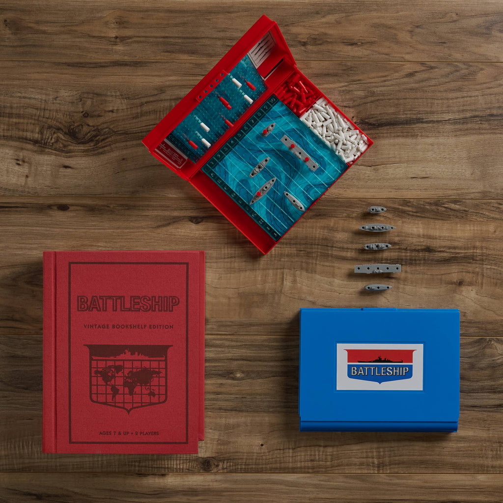 4-Pack Vintage Bookshelf Assortment of Classic Board Games