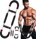 60-120lb Adjustable Twister Arm Trainer – Portable Detachable Chest , Arm Exerciser for Home/Gym/Travel, Full-Body Strength Training Equipment with Anti-Slip Grips