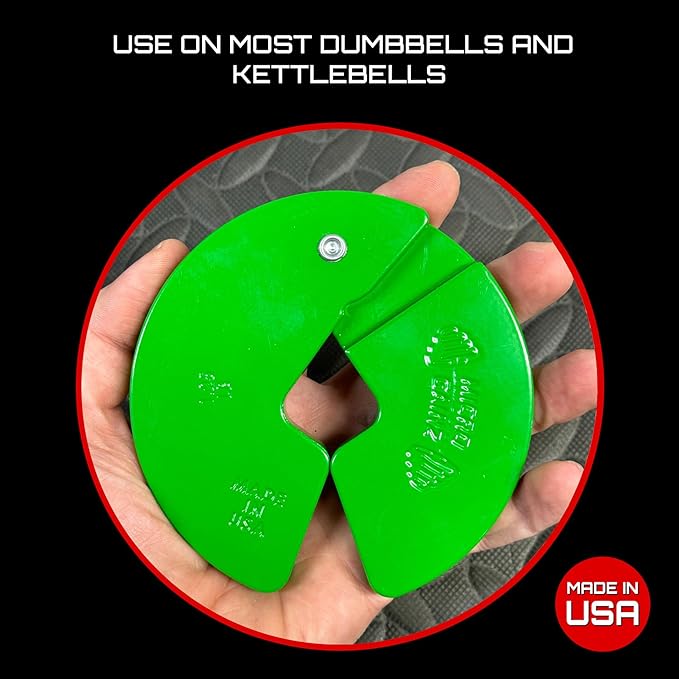 Micro Gainz Dumbbell Fractional 1.25lb Weight Plate, Ideal for Micro Loading, (Choose Color) 4 Piece Fractional Weight Plates, Designed for Dumbbell Training, Made In USA