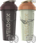 '-2 Pack- 28 oz Protein Shaker Bottles for Protein Mixes - 2x Wire Whisk | Leak Proof Shaker Cups for Protein Shakes | Protein Shaker Bottle Pack | Shakers for Protein Shakes-Mixed Color