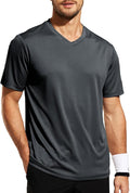 MIER Men's Quick Dry Workout Shirts Moisture Wicking Running Athletic Performance T-Shirts Recycled Polyester Top Tee