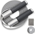 Weighted Jump Rope for Men, Women (1.5LB) - Alloy Steel Handles, Speed Skipping Rope, Gym,Indoor/Outdoor - Fitness, Workout, Boxing - Solid PVC & Cotton Rope